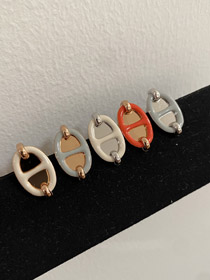 Hermes maiale naso olio goccia orecchini-3610  