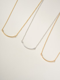 Tiffany sorriso piena collana di diamanti-3827  