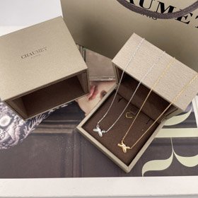 Chaumet Parigi per tutta la vita gioia collana oro rosa oro bianco diamante collana-3906  