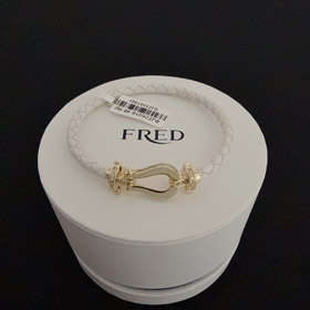 Feiden full diamante diamante ferro da cavallo fibbia braccialetto-3977  