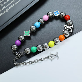 Louis Vuitton LV regolabile chiusura di aragosta abbellito lettera fiore braccialetto-4003  