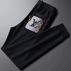 Louis Vuitton LV più velvet slim fit pantaloni sportivi versatili sweatpants-2898  