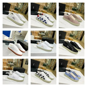 SAINT LAURENT YSL camuflaggio star sticker ricamo elegante semplice scarpe sportive low-top-2914  