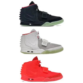 Nike Air Yeezy 2 nrg kanye ovest ammortizzante high-top retro scarpe da basket-2982  
