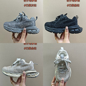 Balenciaga 3XL rete da pesca punta rotonda Lace-Up scarpe basse-top per bambini-4158  